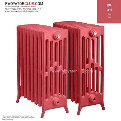 Kdr-6-75 Kolonlu Ayaklı Döküm Radyatör, Ral 3017 |  30 Kolon